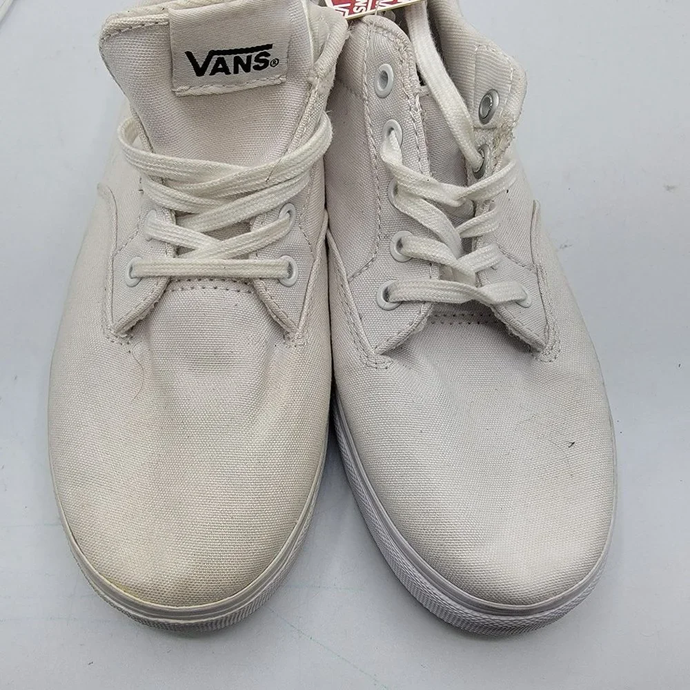 Vans Womens Shoes White Size 6 Casual Low Top Lace Up Shoes TB4R